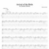 Tablature floutée de Arrival of the Birds