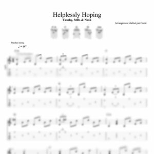 Tablature floutée de Helplessly Hoping