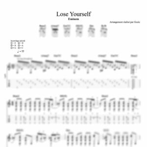 Tablature floutée de Lose Yourself