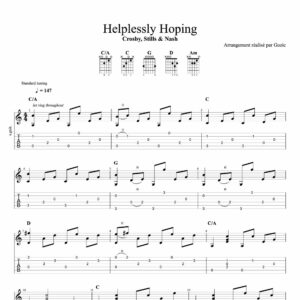 Tablature de Helplessly Hoping de Crosby, Stills & Nash