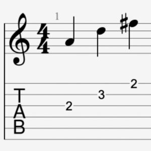 Notes sur une tablature